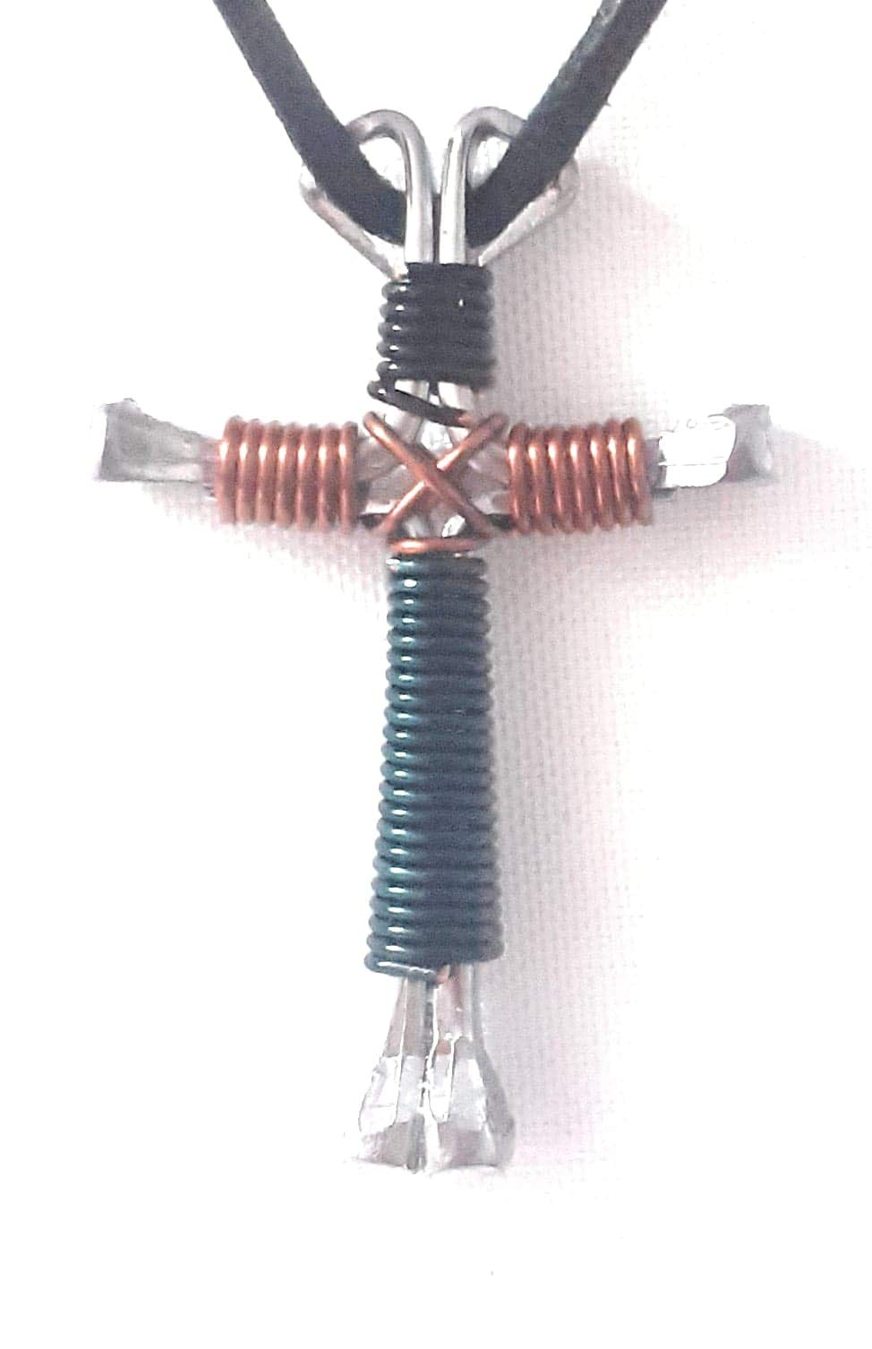 SuePerior LivingNecklace Gift Set - Cross Nail Necklace with Card, Horseshoe Necklace Cross