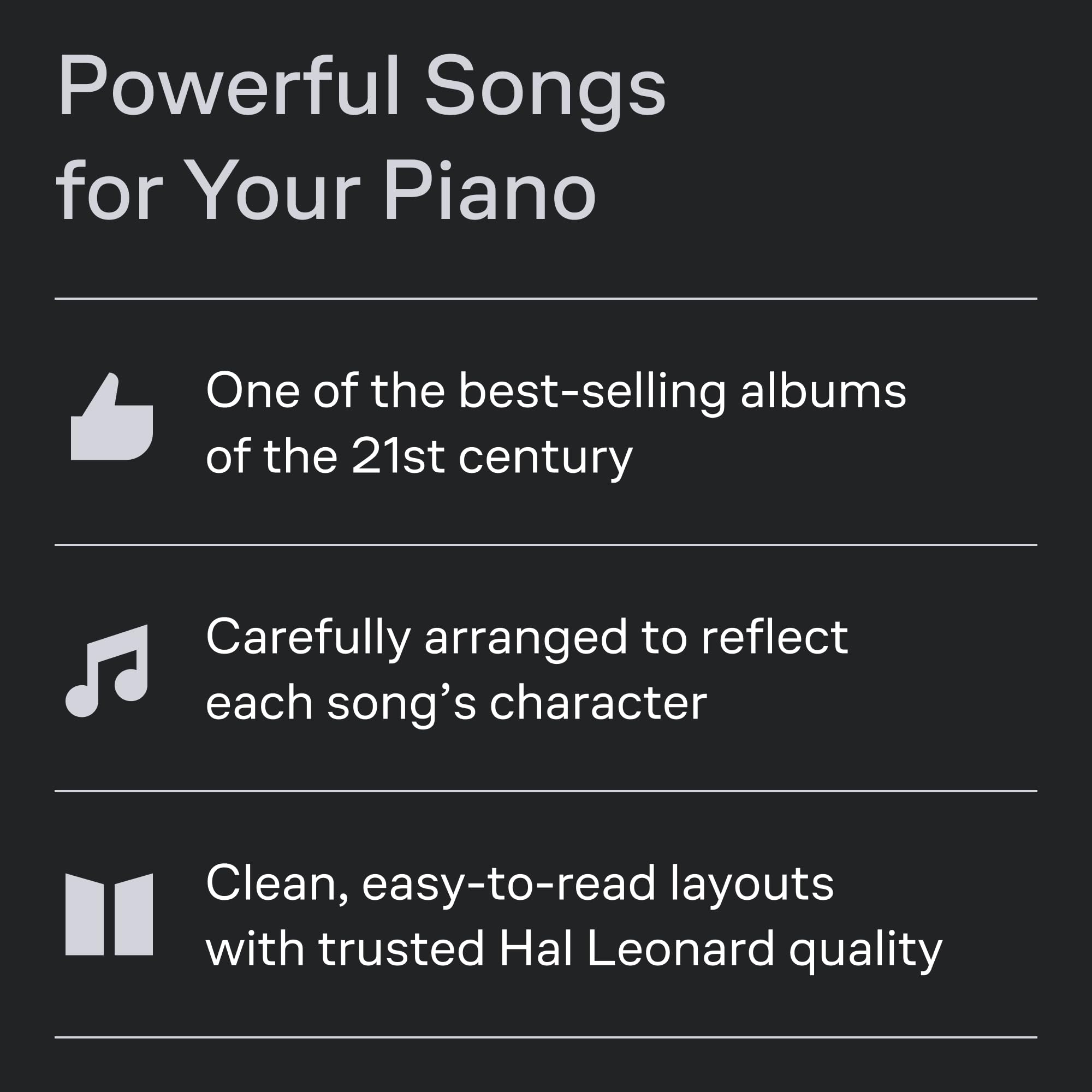 21 (Easy Piano): Buch, Songbook für Klavier