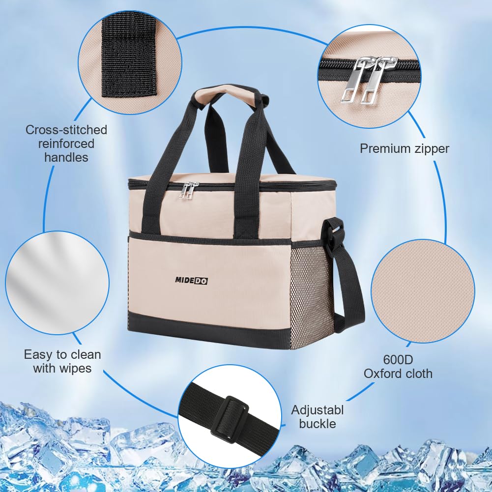 HOTUT Cooler Bag, 8L Insulated Lunch Bag, Picnic Bag, Reusable - View #4