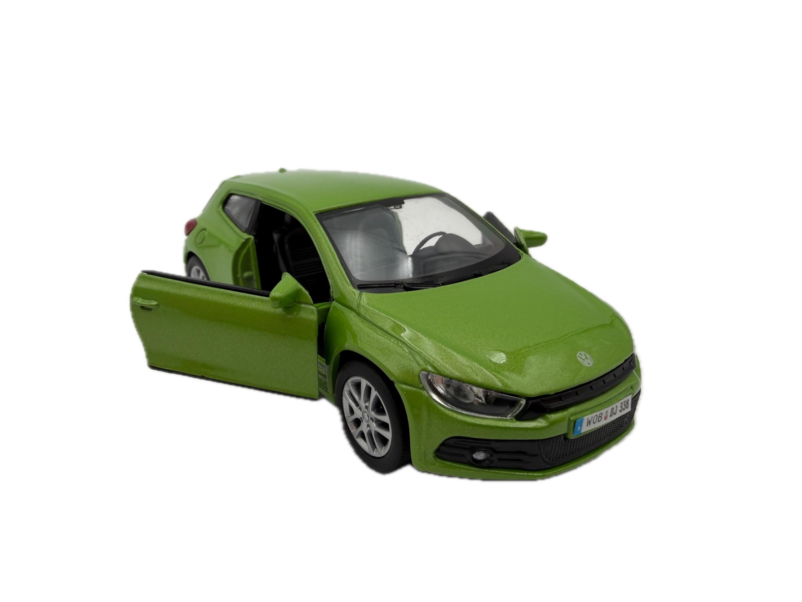 Dromader Welly VW Scirocco model car, miniature car, scale 1:39, green