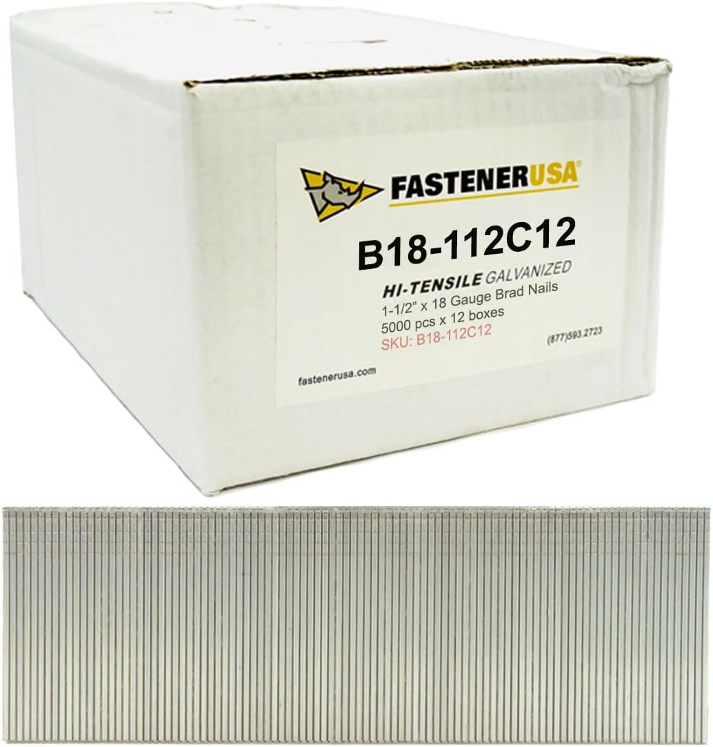 1-1/2" Brad Nails 18GA GALV 60,000ct