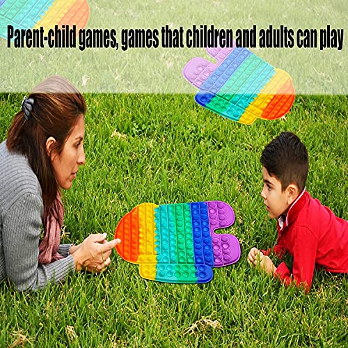 Image of Big Size Push Pop Fidget Toy, Big Rainbow pop, Big Size Squeeze Toys for Kids and Adults Big pop (Big-Robot)