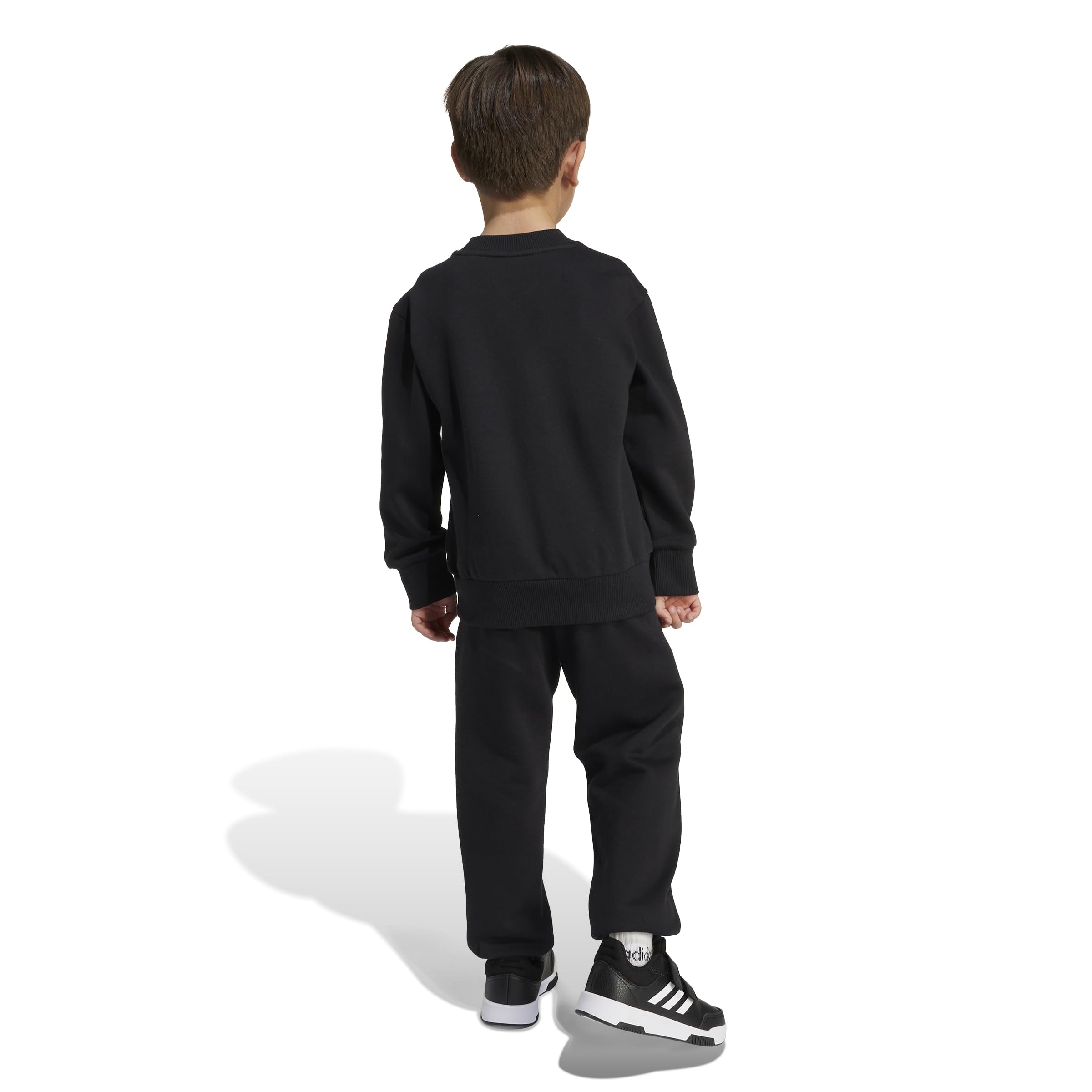 adidas Uniseks - dzieci Essentials Jogger Track Suit, black/white, 4-5 Years