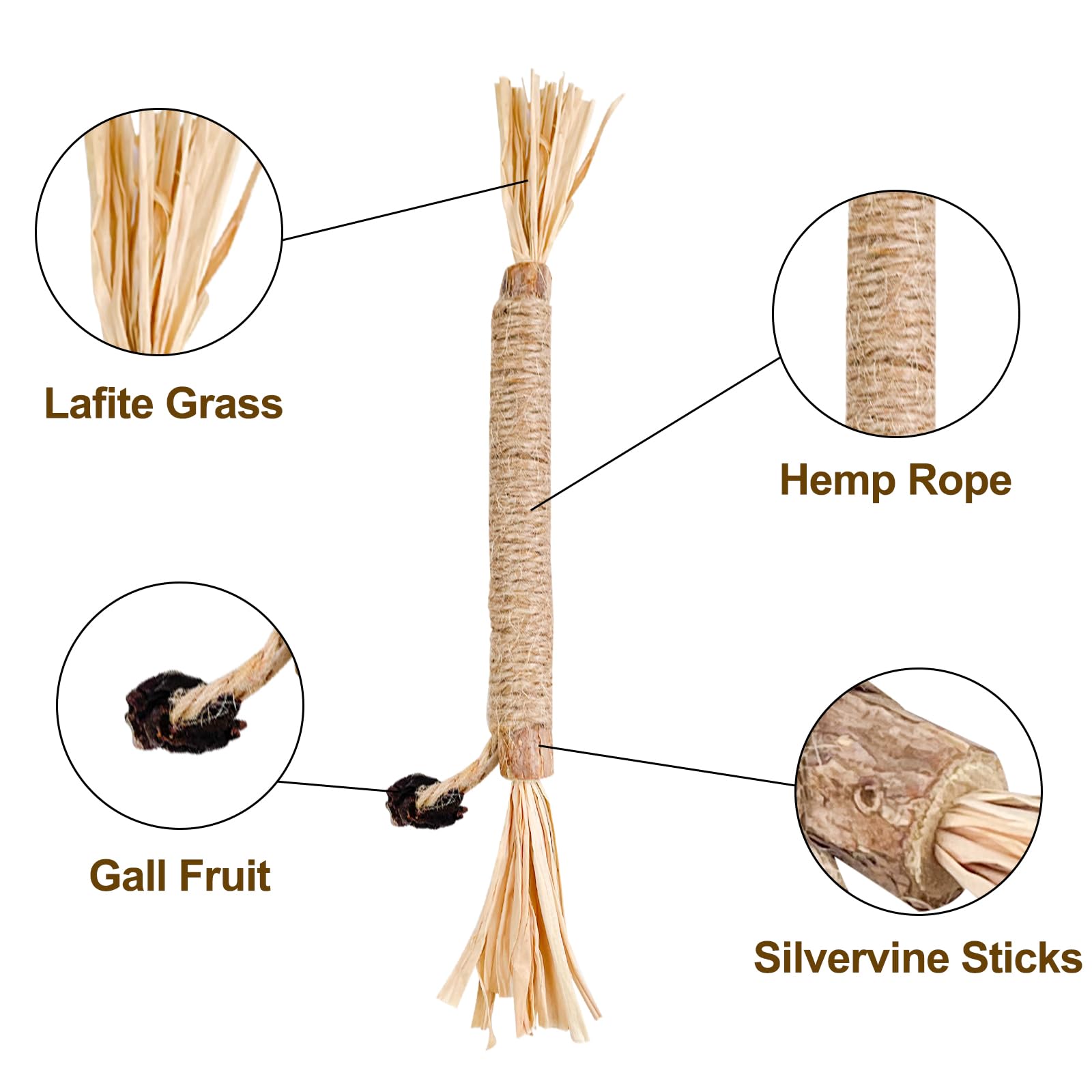 Bastoncini Erba Gatta Per Gatti - Set 6 Pezzi Per Gioco E Igiene Dentale - Foto 10