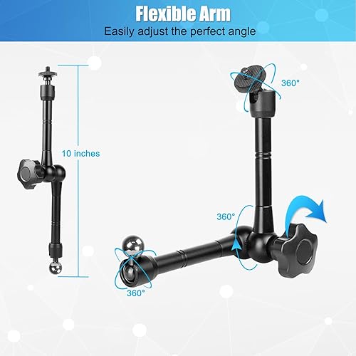Miniatura 5 de Soporte para tablet para soporte de micrófono, soporte de micrófono ajustable para iPad, soporte para tableta con soporte de abrazadera para