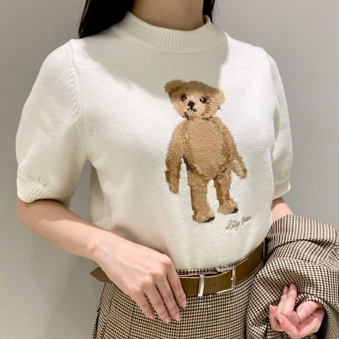 美品】 LILY BROWN Lily Bearニット (White) LILY BROWN(リリー 美品】 LILY BROWN Lily Bearニット (White) LILY BROWN(リリー