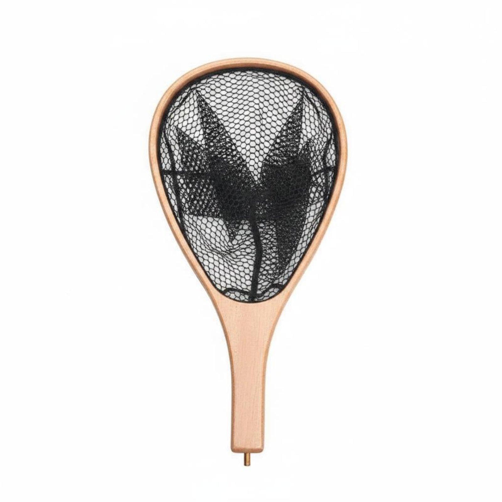 CALANDIS Soft Rubber Landing Fly Fishing Landing Net Fishing Net Catching and Release for Anglers, Stream, River, Freshwater Straight Handle-image-35