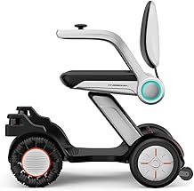 AI Assisted Mobility Robot, Assistant Service Robot for Seniors, AI Mobility Service Assistant with Autonomous Guidance, Real-Time Alerts, Lift-Up Armrest, Voice-Activated