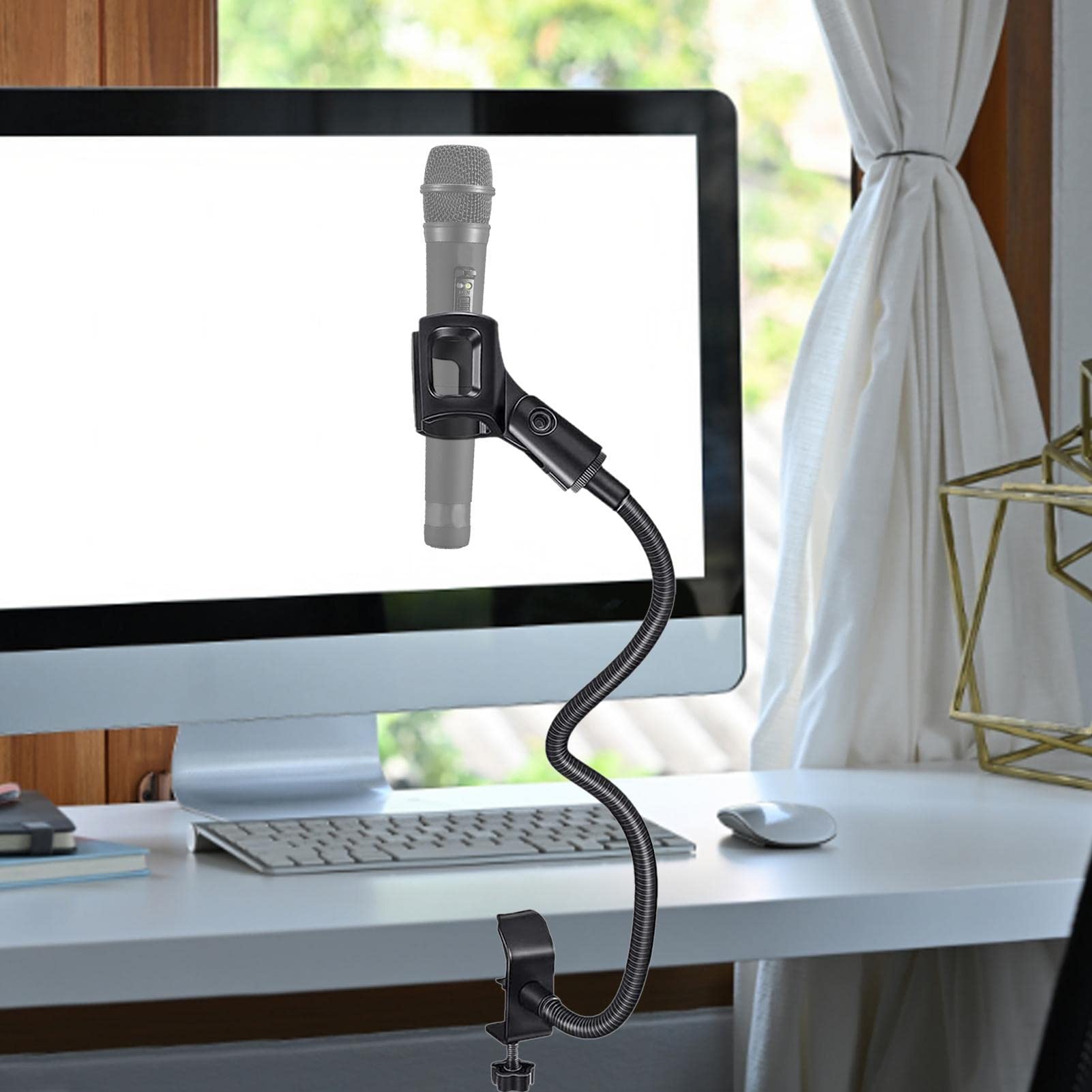 Support de Flexible,Support de Support de téléphone pour Pince de Phone | Bras de Phone ou Support de téléphone, Support de Bureau Flexible à col de Cygne pour Smartphones, webcams
