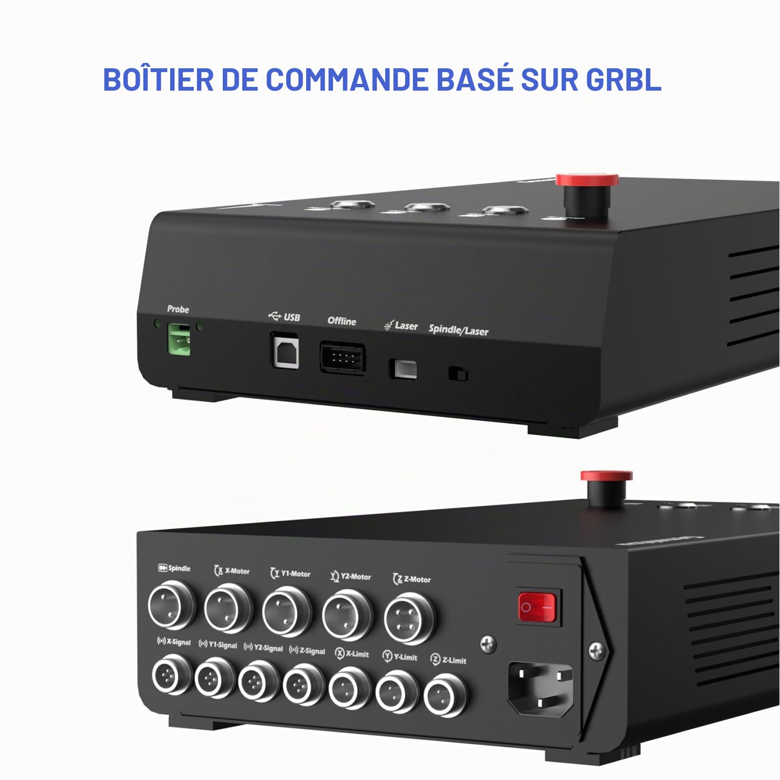 Genmitsu SainSmart Fraiseuse CNC mise à niveau avec moteur à boucle fermée et vis à billes PROVerXL 4030 V2, machine de gravure à 3 axes pour bois, métal, acrylique, PCB, MDF, 400 x 300 x 110mm