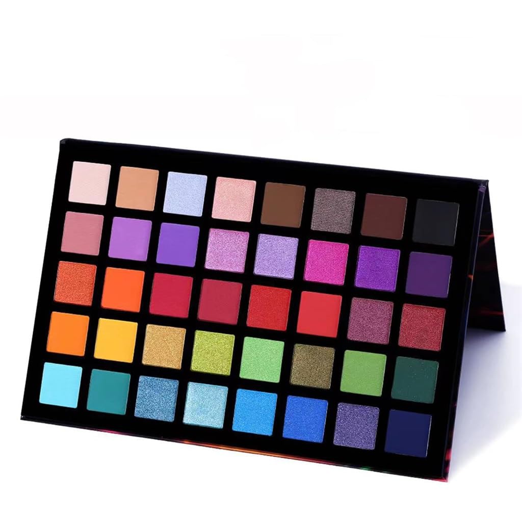 Palette fard à paupières 40 couleurs pour corriger le regard fatigué grâce au maquillage mat