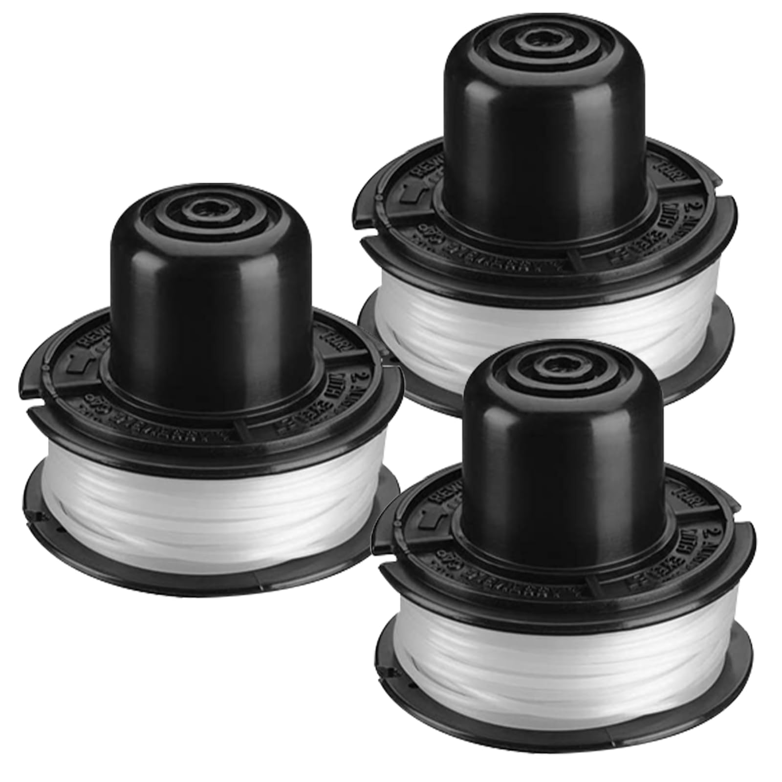 RS-136 RS136 Compatible with Black + Decker Weed Eater Bump Auto Feed CST800 GE600 ST1000 ST4000 ST4500 ST6800, Replacement String Trimmer Spool Line 20ft 0.065" 3Pack-image-31