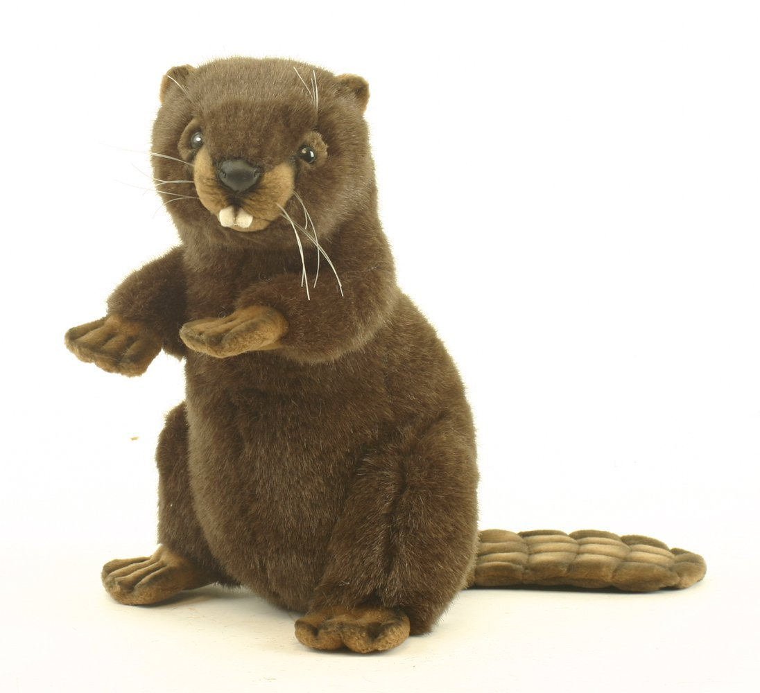 HANSA - Plush Beaver Dressed 30cmH