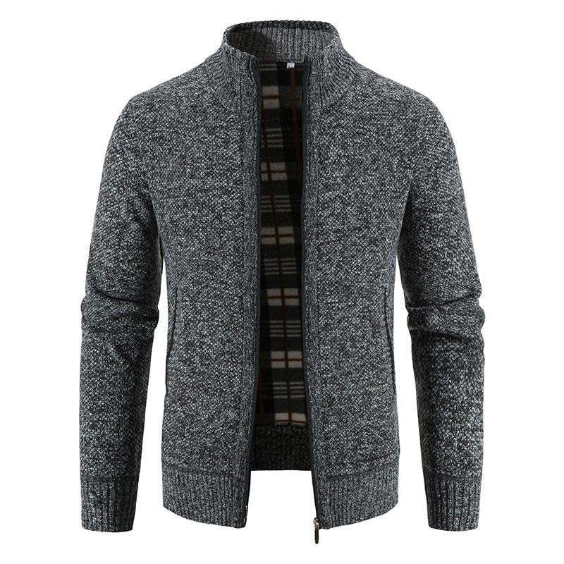 Suéter de punto térmico para hombre que elimina el frío corporal con forro denso 6