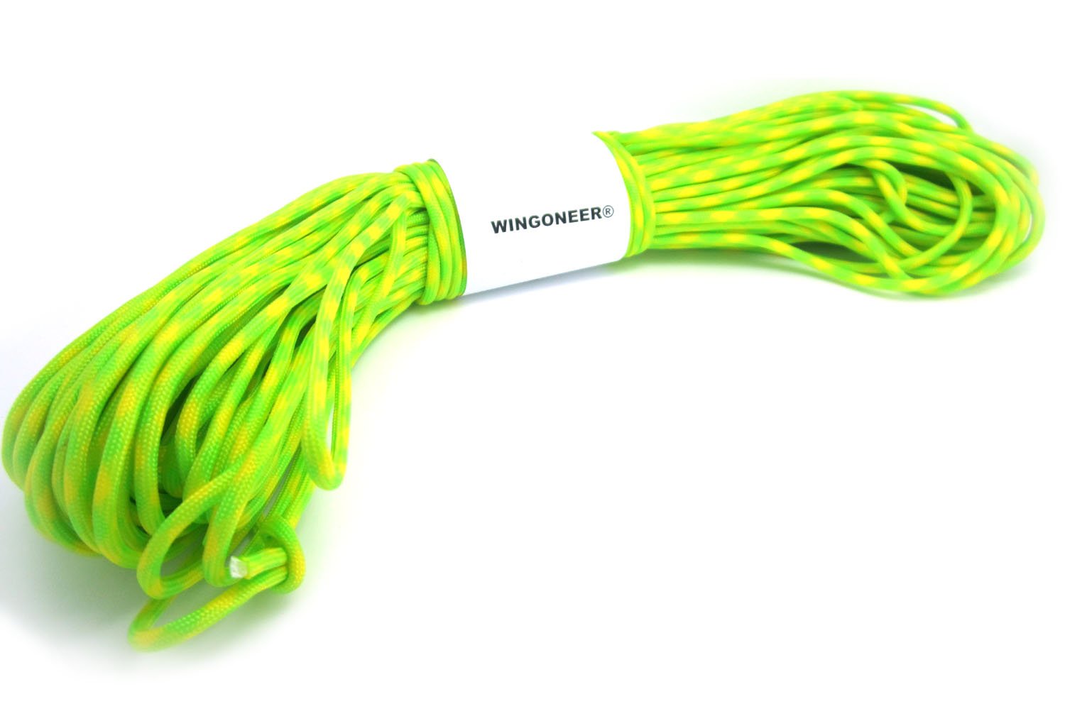 7-żyłowa linka spadochronowa paracord, 249 kg, 30,5 m, zielona