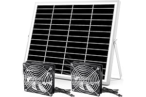 IPX7 Waterproof 5 Inch Solar Powered Fan for Outdoor Exhaust Ventilation Kit