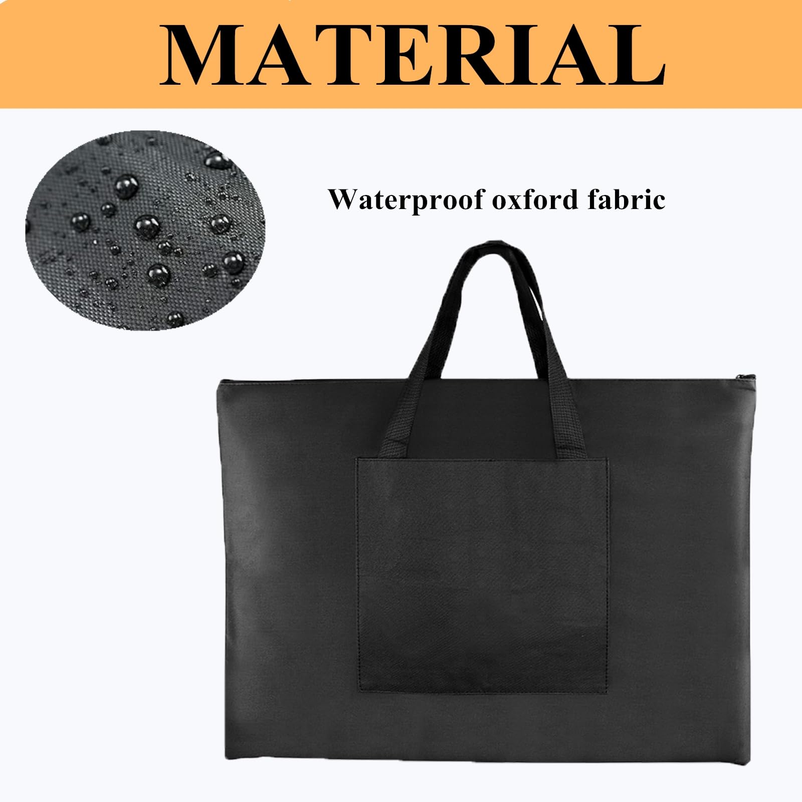 SJTJSPX A1 Drawing Board Bag,Sketching Supplies Tote Bag,Painting Set Storage Bag,Waterproof Canvas Handbag,Portable Handle Drawing Bag for Pencil Sketch Art Supplies - Image 3