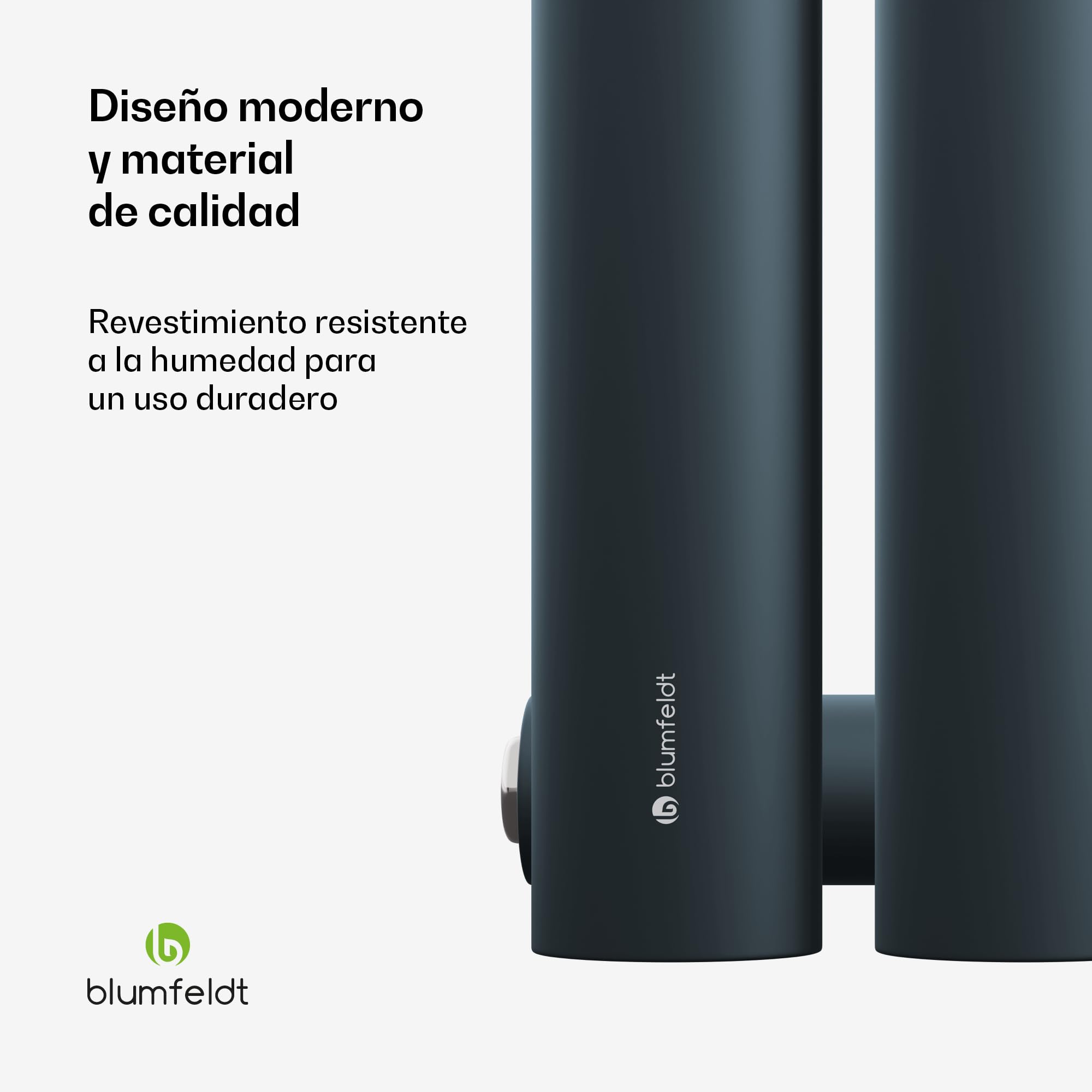 Blumfeldt Radiador, 462W, Montaje en Pared, Conexión Central de ½'', Una Capa, Acero Con Recubrimiento en Polvo, Eficiencia Energética para Baños, Salas de Estar y Oficinas, 60x60 cm, Antracita
