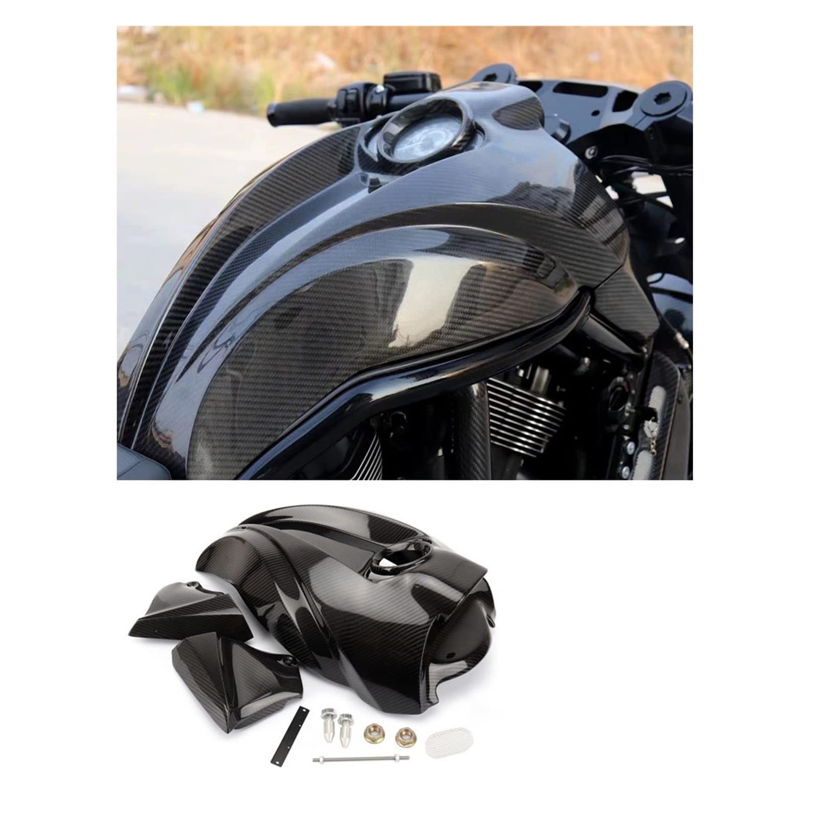 V-ROD VRSC Vロッド ナイトロッド エアボックスカバー Amazon.co.jp: オートバイ カーボンファイバー エアボックス カバー