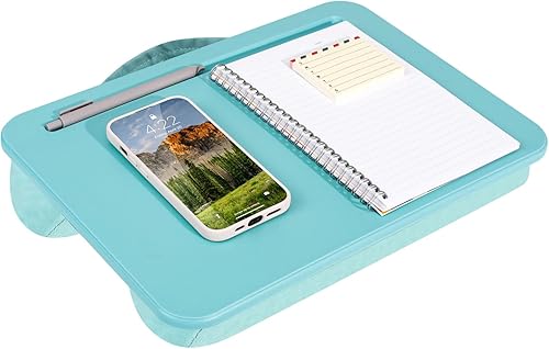 LapGear - Escritorio compacto para regazo - Se adapta a laptops de hasta 15 pulgadas - Aqua Sky - Estilo núm. 43109