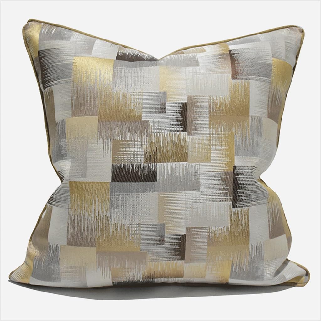 Taie d'oreiller hôtel géométrique pour rafraîchir un grand coussin de salon terne