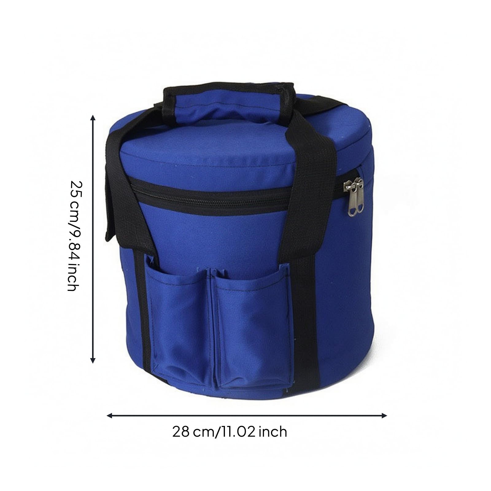 Tragbar Musikschalentasche, 10 Zoll, Blau, Color to 1