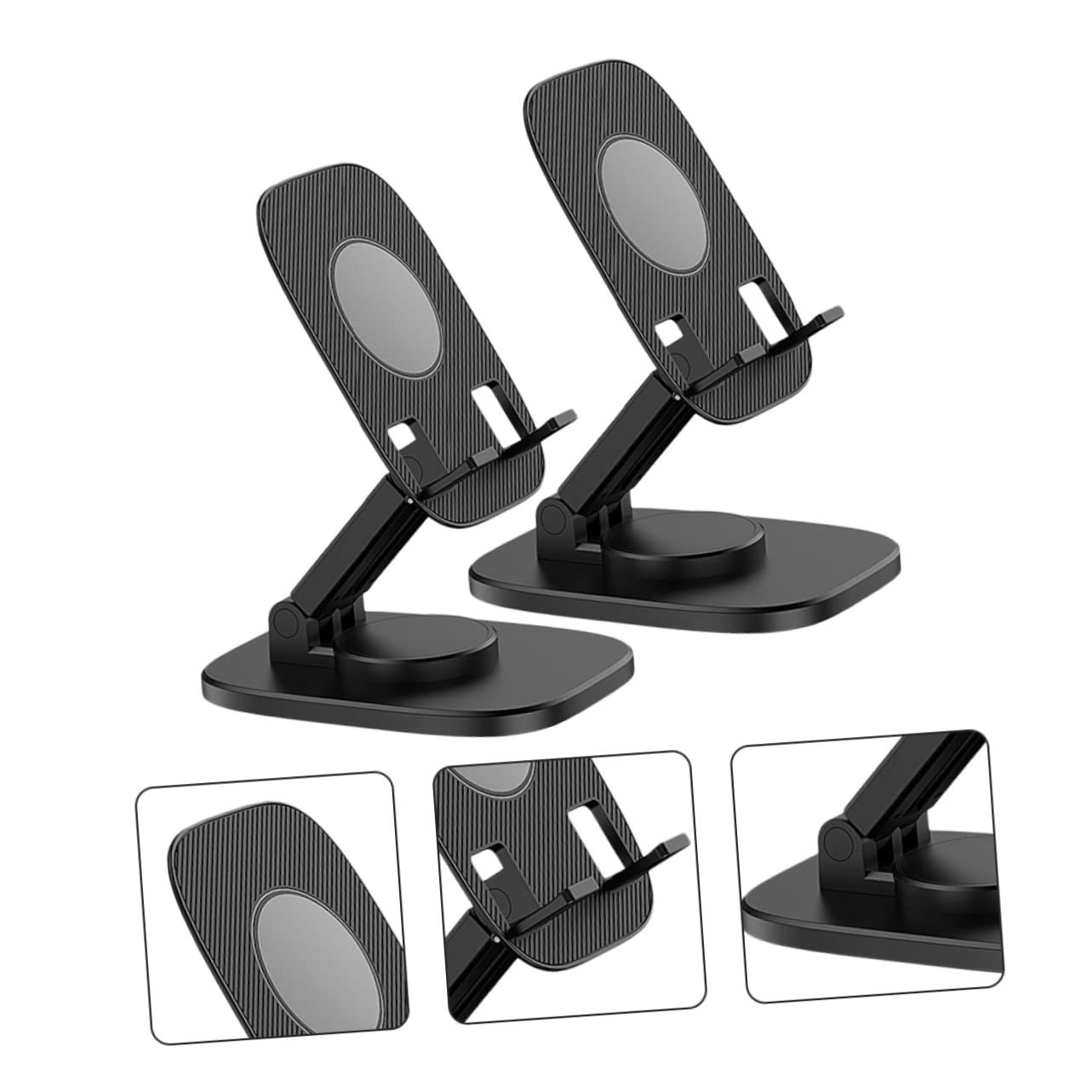 Gatuida 2pezzi Supporto Per Telefono e Tablet Da Scrivania Da Girevole Design Compatto e Portatile Per Ufficio e Studio
