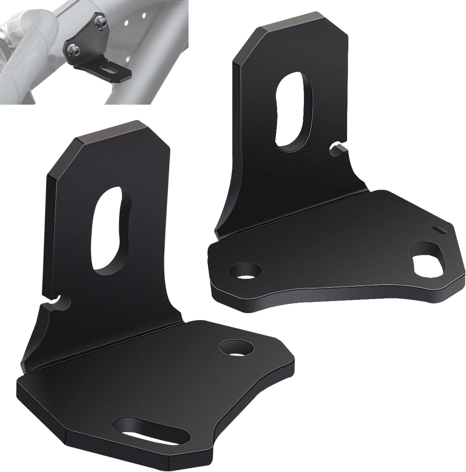 KitchenKipper [2 Pack] Adjustable X3 Whip Light Flag Mount - for 2017-2022 Can Am Maverick X3/X3 Max Turbo DS RS RR Whip Holder, UTV Rear Pillar Flag Antenna Mounting Bracket for LED Whip Light