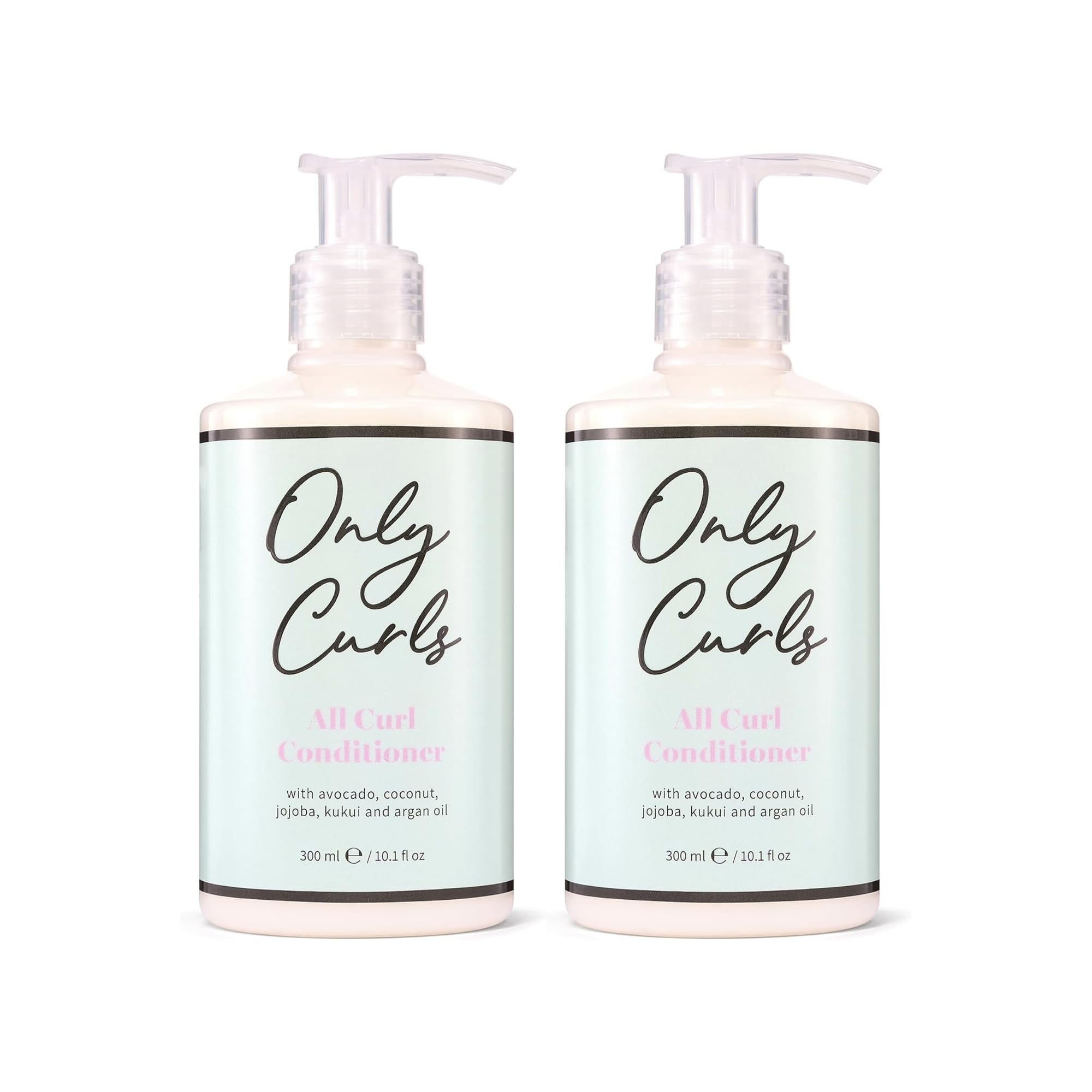 Only Curls All Curl Conditioner Duo, Curly Hair Care Conditioner, Silicone-Free, Gentle Formula, Hydrating