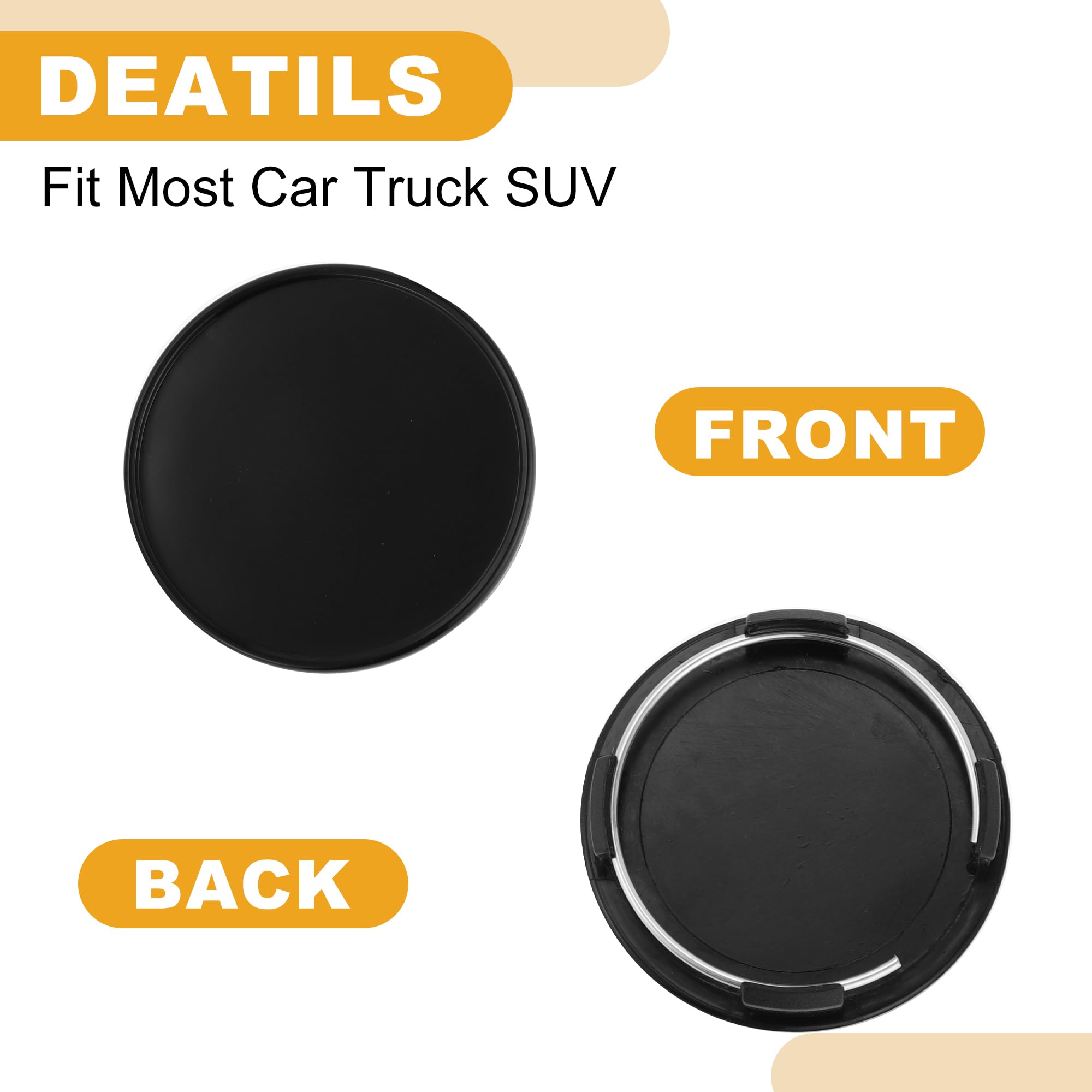 1 Pc 65mm 2 56 OD - Universal Car Wheel Hub Center Caps - Auto Hub Covers Automotive — view 5