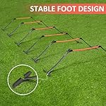 Premium Adjustable and Collapsible Hurdle and Agility Ladder Set for Athletes, Super Portable and Lightweight, with Carrying Bag - Image 5
