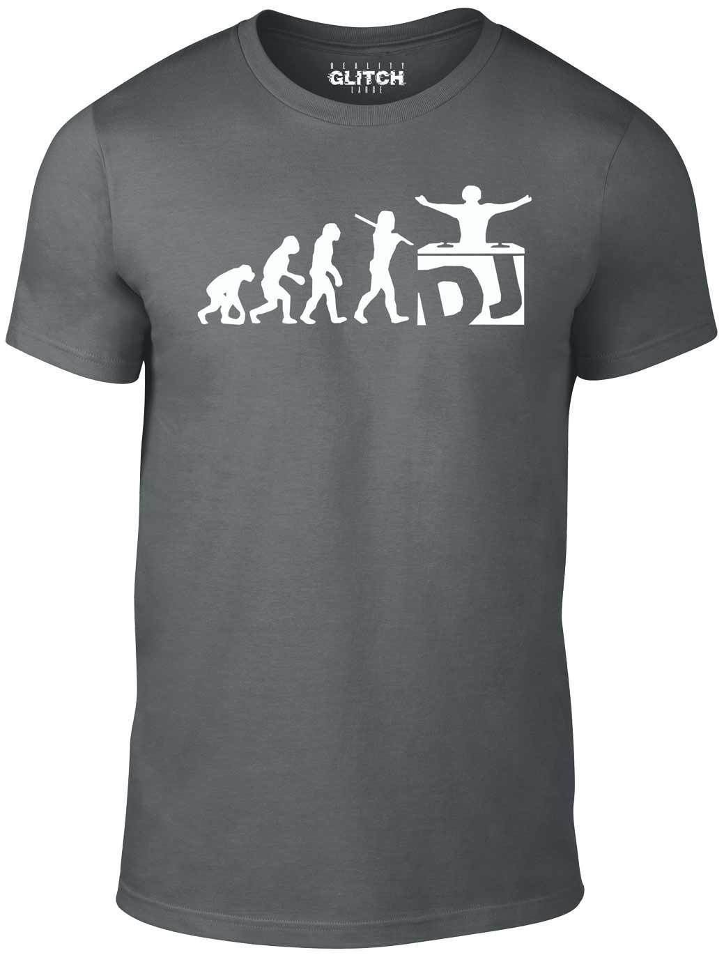 Reality Glitch DJ Evolution T Shirt Grey