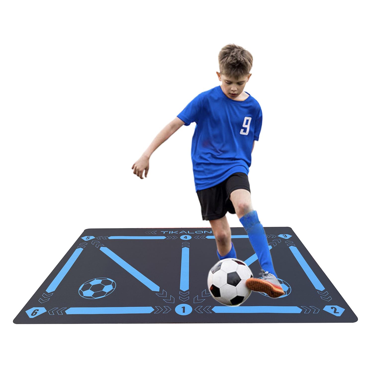 Amazon | TIKALON サッカートレーニングマット 自宅練習用