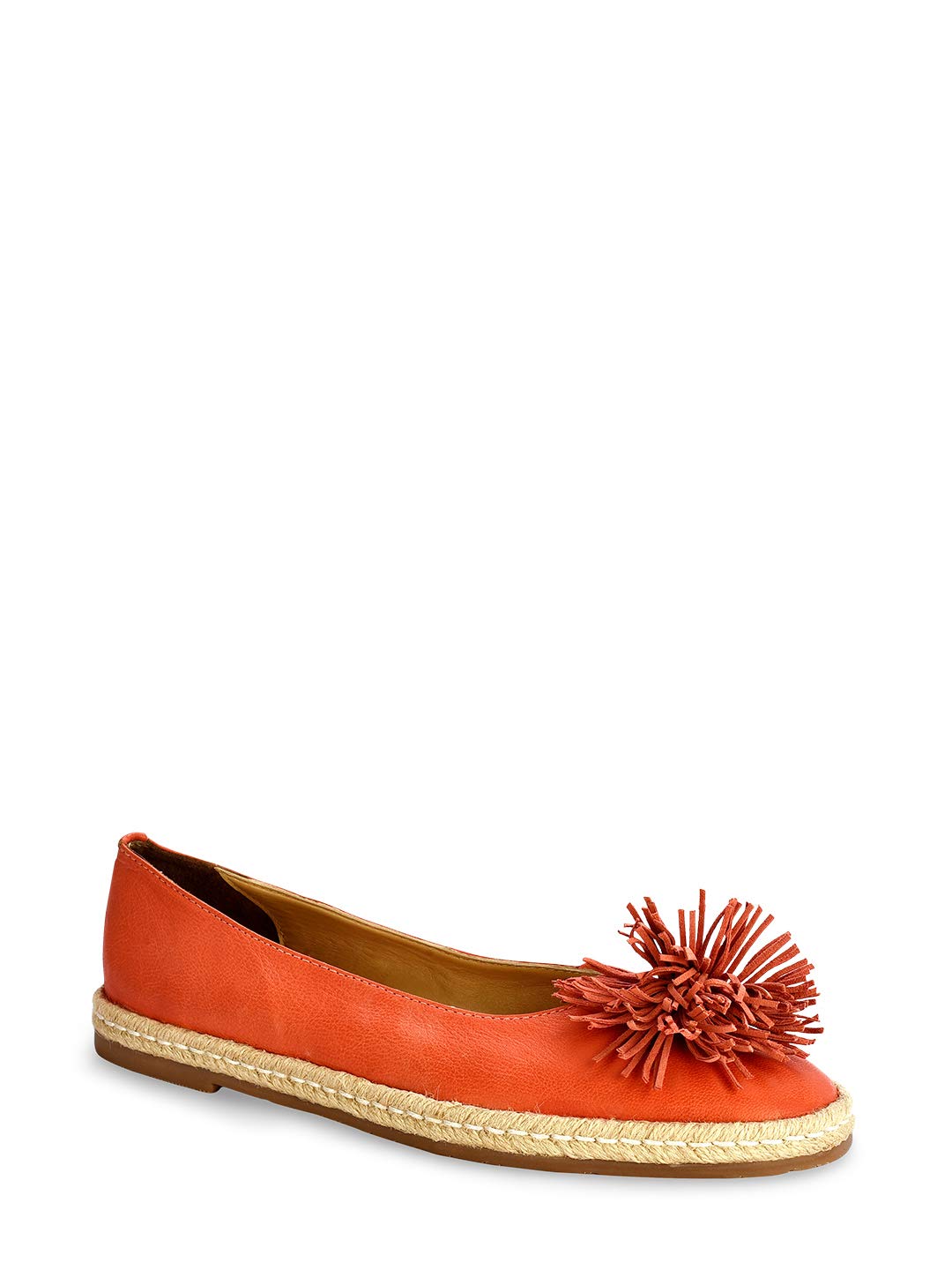 eske Aster Womens Ballet Flats - Genuine Leather -Embroidery Design on Top - Cushioned Leather Insole (Orange Cosmos, Numeric_7) (B07P2LK8NG) Amazon Price History, Amazon Price Tracker