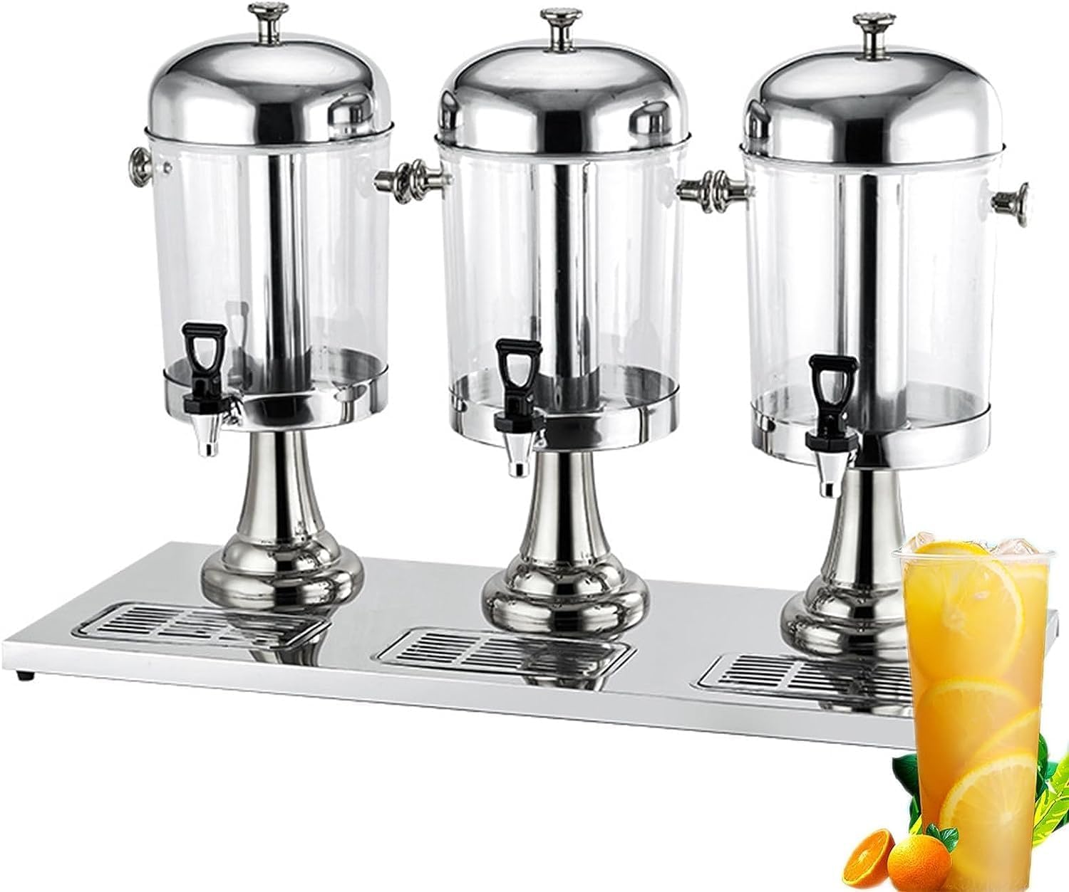 Dozownik Do Soków Ze Stali Nierdzewnej, Automat Do Gorących I Zimnych Napojów, Dozownik Do Napojów, Na Imprezy, Wydarzenia, Catering, Restauracja, Do Serwowania W Domu, D,Silver-24L