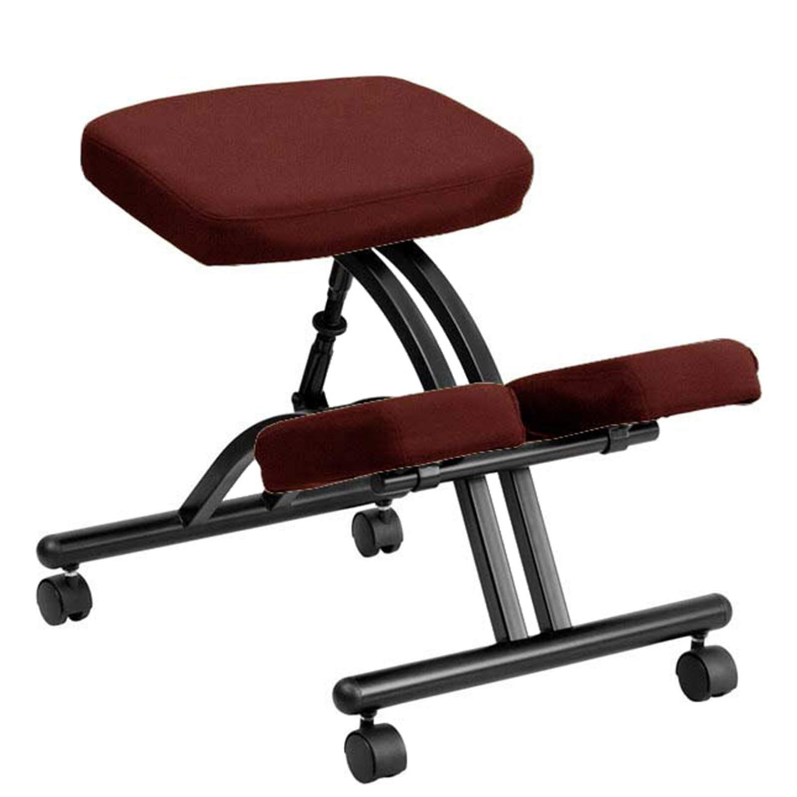 Sgabello Ergonomico in Ginocchio, Sedia Ergonomica Regolabile in Ginocchio, Sedie Posture Ortopediche per Ufficio Domestico,Rosso