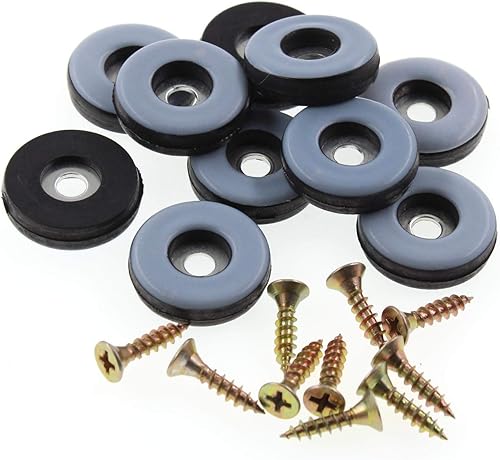 Almohadillas antideslizantes para muebles, almohadillas de plástico atornilladas para muebles, protectores de piso de madera dura para silla, sofá,