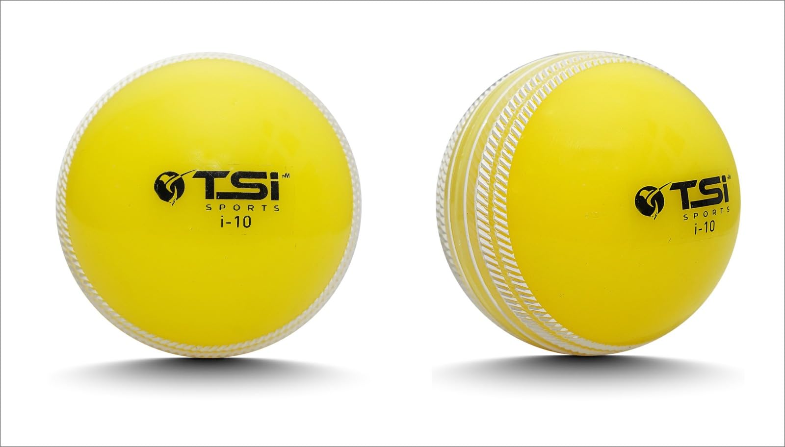 TSI Sports Synthetic Rubber i10 Practice Cricket Ball/Wind Balls (115-120 GMS) for - Indoor & Outdoor Street & Beach Cricket Fluorescent Yellow Pack of 1-picture-32