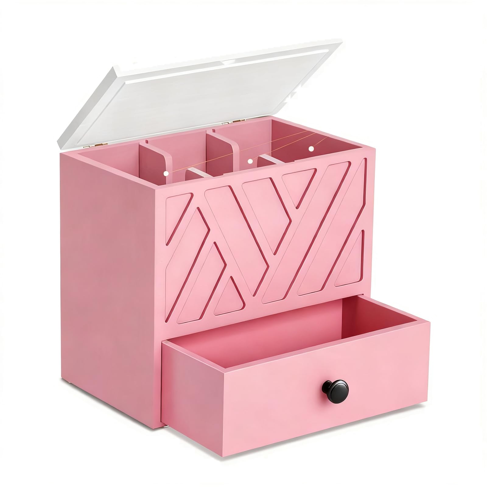 Yixannx Pink Tampon Storage For Bathroom Offers Organizer With Drawer For Stylish Clutter-Free Bathroom Space Variety Napkins Allows