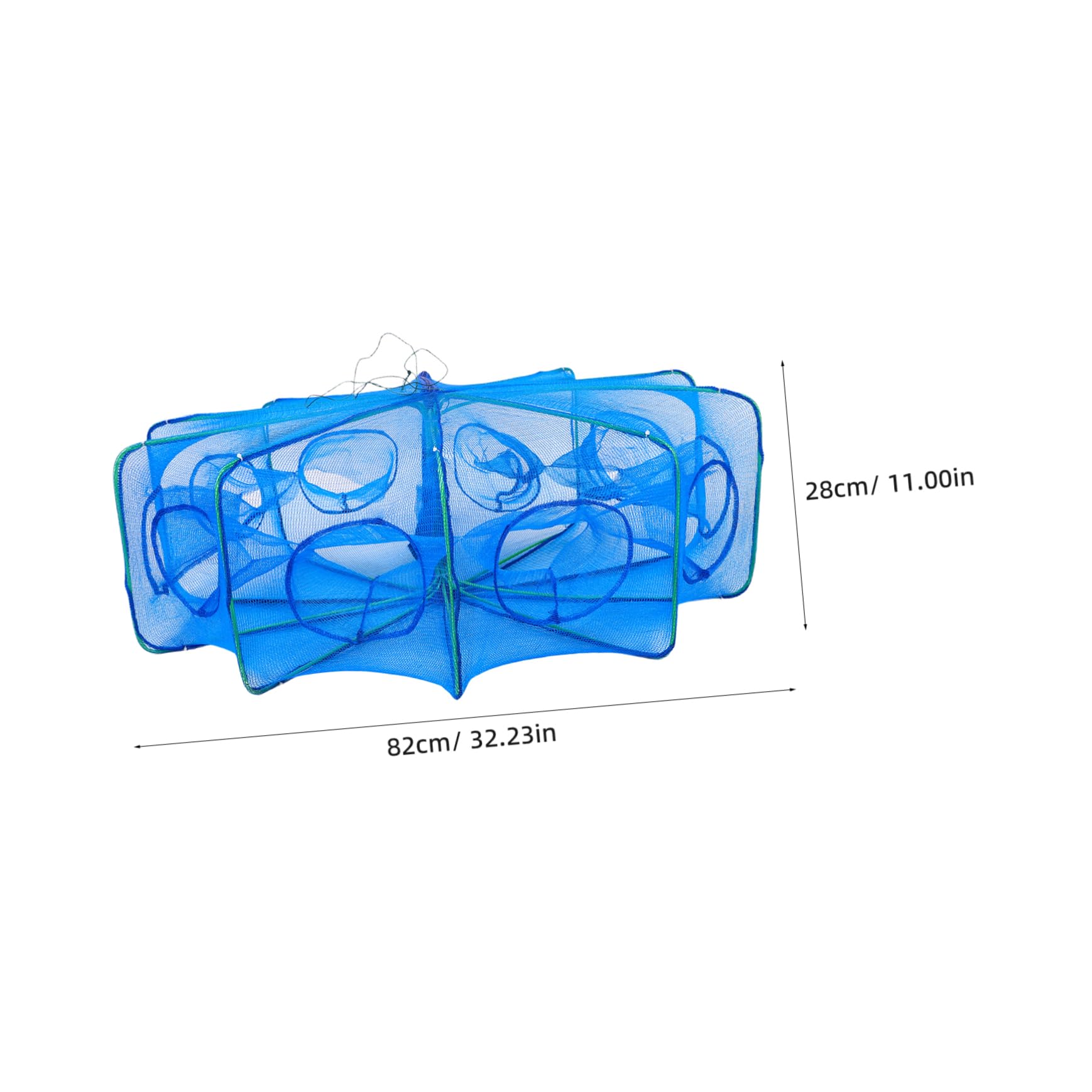 ibasenice Rete Pieghevole per Gamberetti Design Resistente e Riutilizzabile Facile Trasportare e Riporre Rete Sicura per Catture Compatte per Utilizzo Versatile