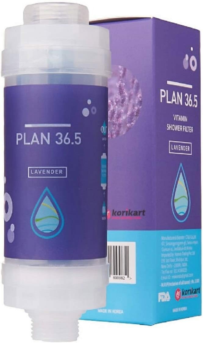 Plan 36.5 Premium Vitamin C Korean Shower Filter for Bathroom Shower (Lavender)