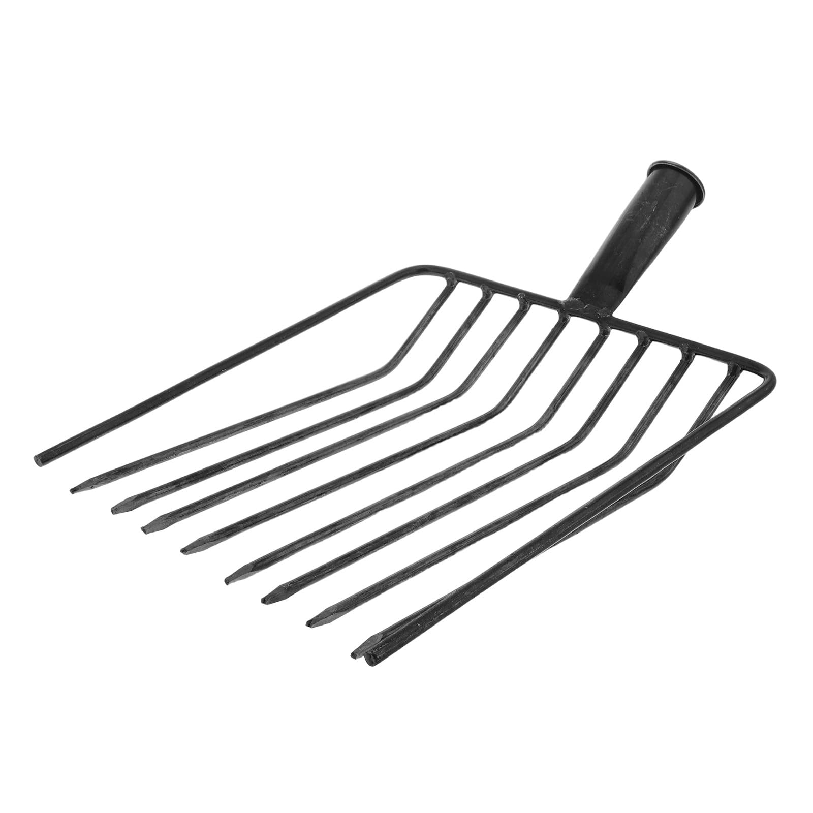 NUOBESTY Cabezal de Horquilla de Acero Reforzado de 10 Dientes Repuesto para Herramientas de Jardinería y Mantenimiento de Césped Resistente Fácil de Limpiar y Transportar Adecuado