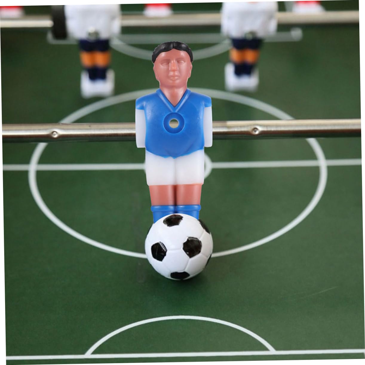 Set 12 Pezzi Giocatori Calcio Balilla in Abs Maglia Rossa e Blu, Accessori Sostitutivi per Tavolo Calcio Balilla per Uso Versatile e Gioco Migliorato in Riunioni Familiari
