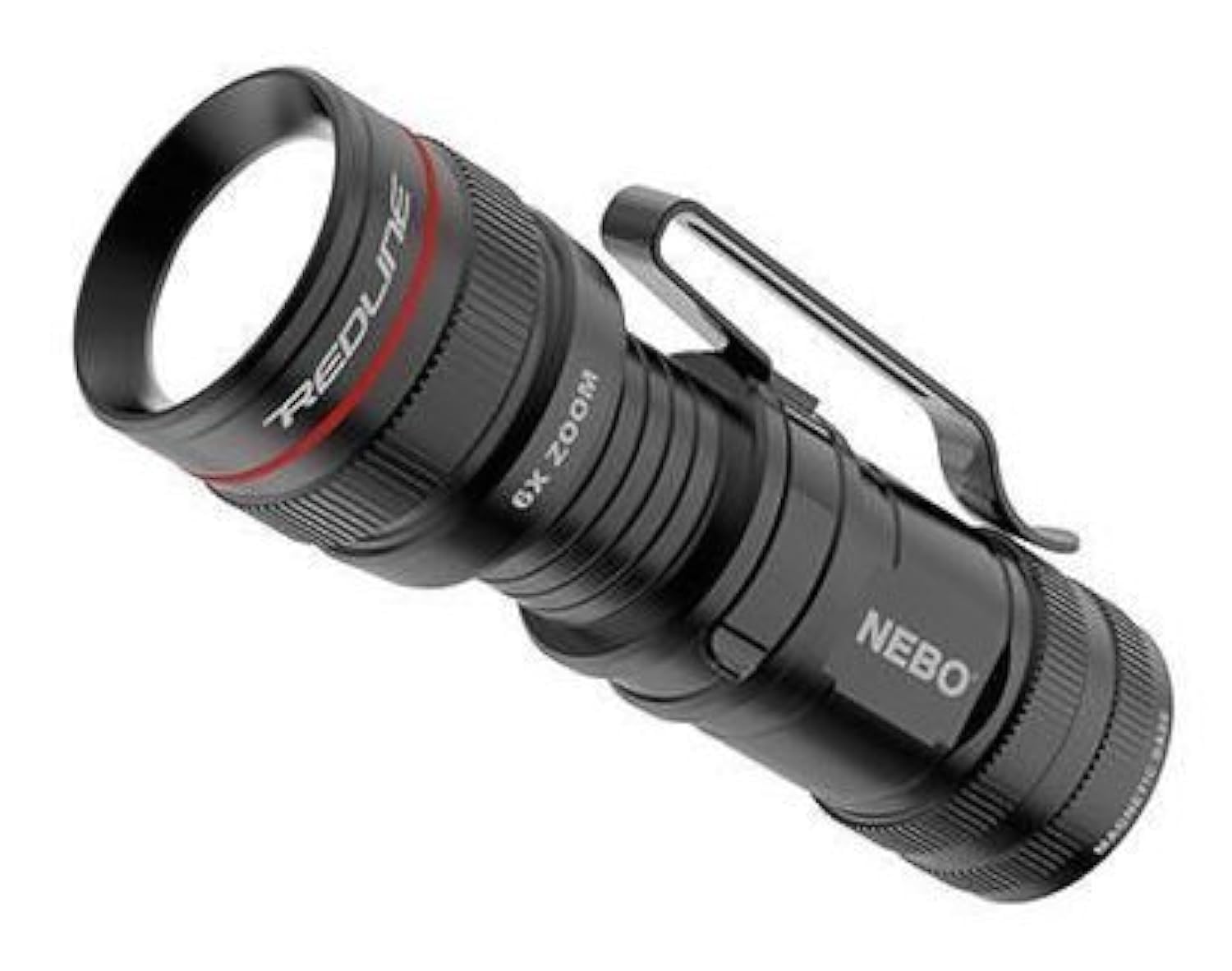 Nebo 6272-A Upgraded Micro Redline OC LED Flashlight Black 6x Zoom 4 Modes