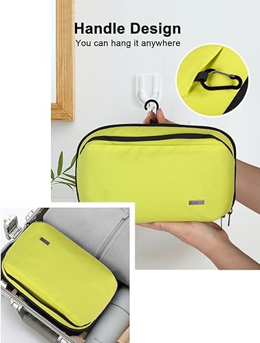 Miniatura 5 de GOX Neceser para mujeres y hombres, organizador de artículos de tocador de viaje, kit de Dopp, bolsa de afeitar resistente al agua con gran