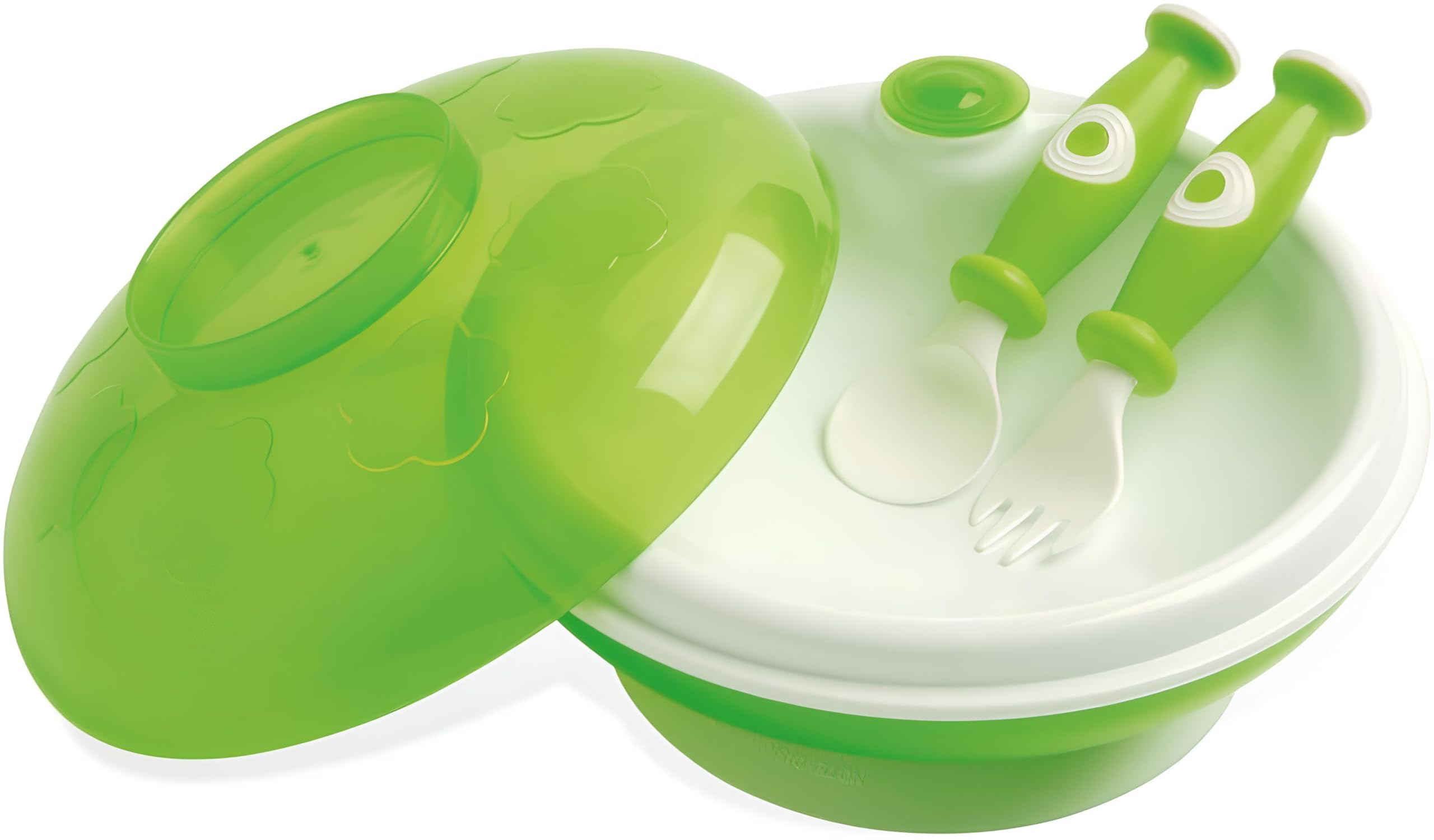 dBb Remond 211024 Stay Warm Plate and Cutlery Fork and Spoon Green