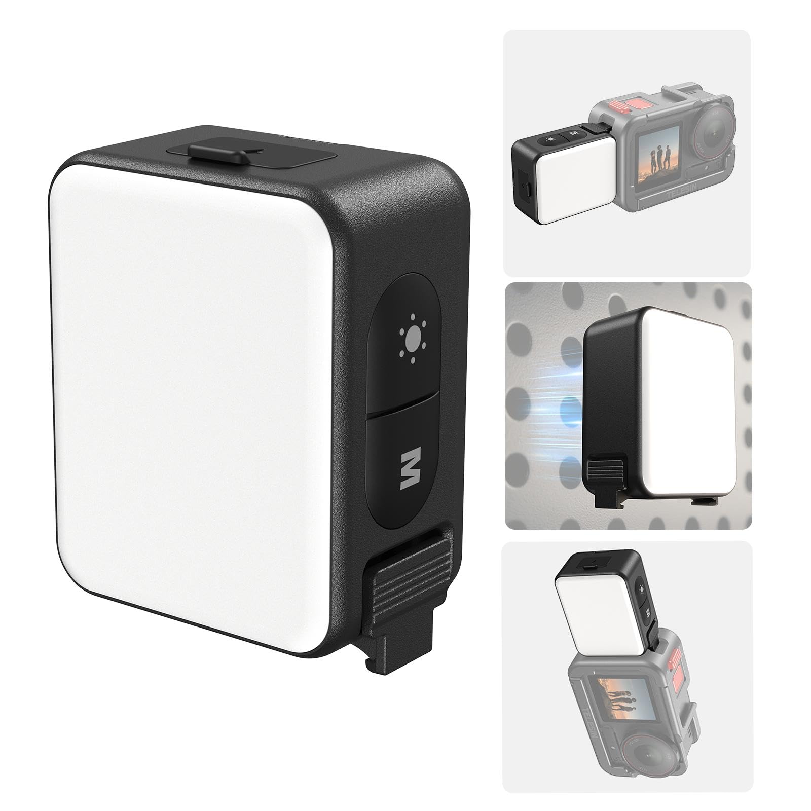 Amazon.com : TELESIN Vlogging Light Mini LED Action Camera Video