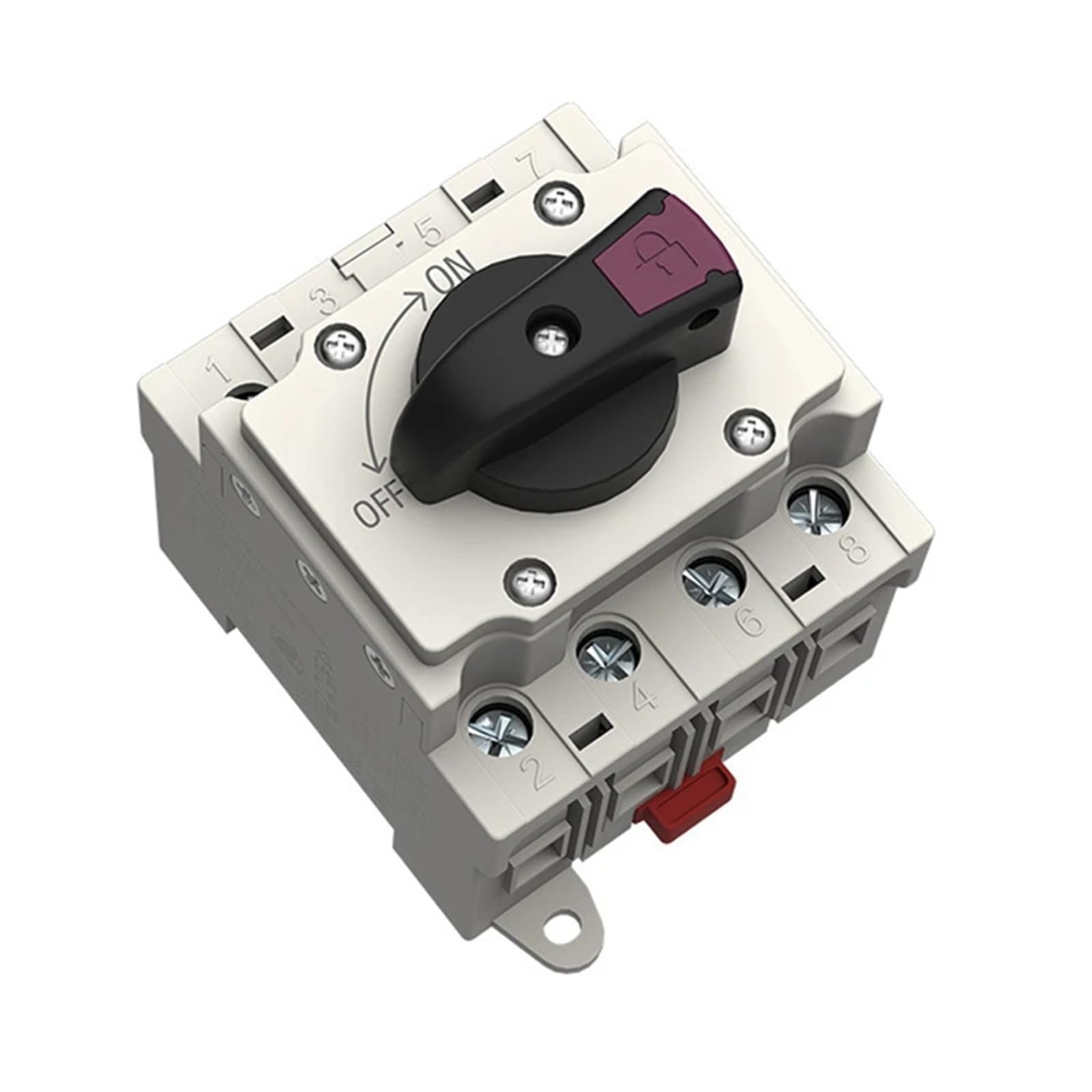 Solar Isolator Switch PV DC 1200V 32A Solar Rotating Handle Isolator Rotary Switch Disconnector for Solar Device(As Shown LONQ40.X)