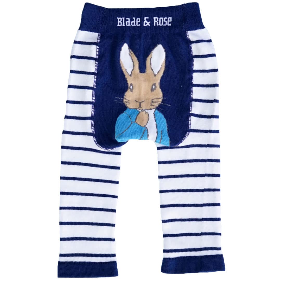 Blade & Rose | Peter Rabbit Navy Striped Leggings | Clothing for Babies & Toddlers | 0-6 Months