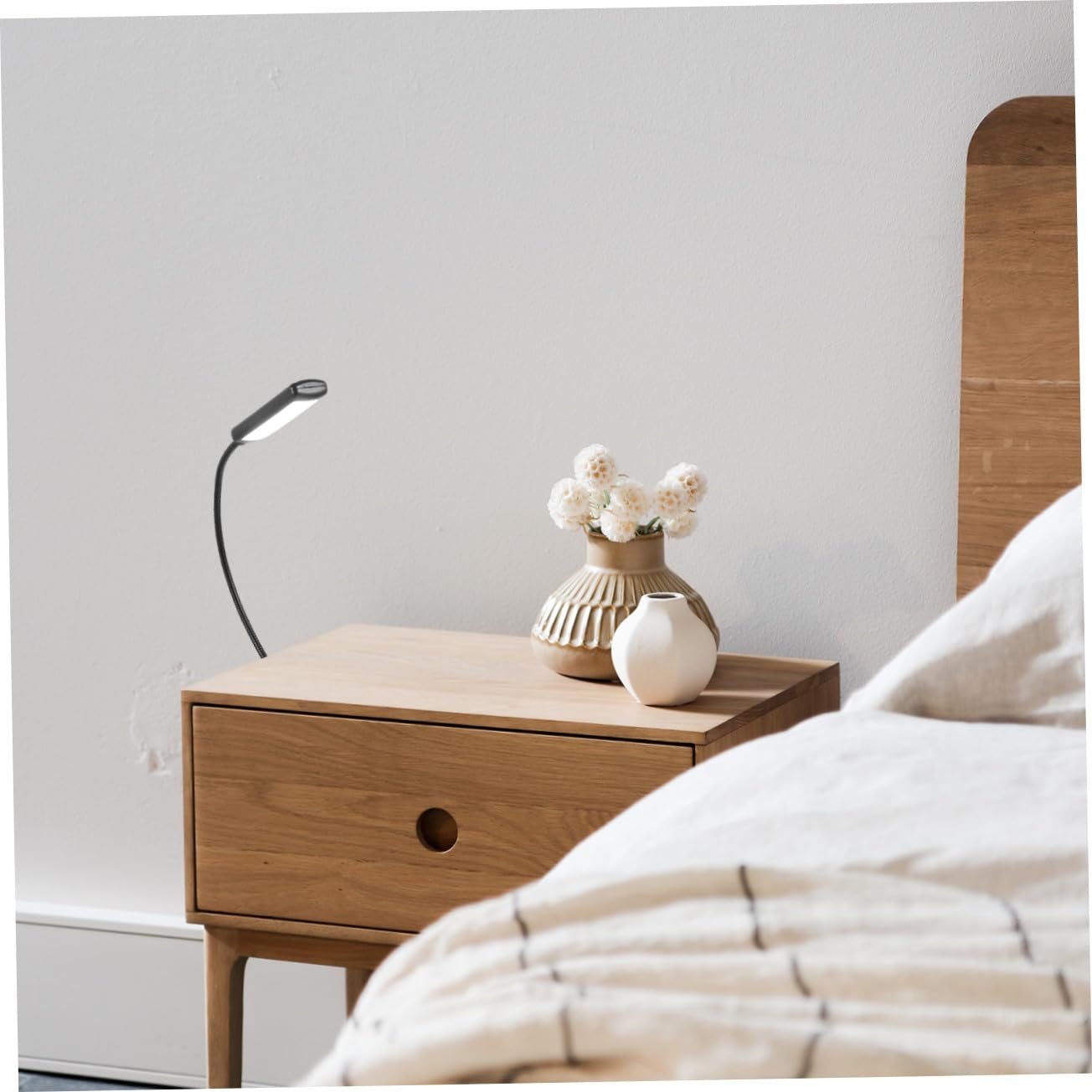 OUNONA Lampe de Lecture LED Noire à Pince pour Partition Musicale, Design Stable et Équilibré, Lot de 2, pour Piano et Chevet